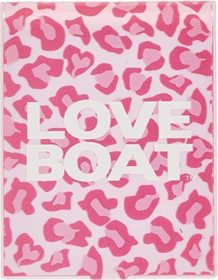 【鏡】ピンク レオパード×ホワイト　LB-MR01 LOVE BOAT（ ラブボート）