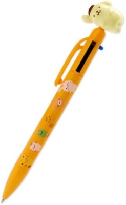 【ボールペン】ポムポムプリン マスコット付き3色ボールペン　サンリオ（SANRIO）