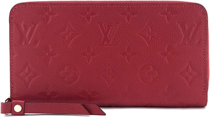 【長財布】ラウンドファスナー ジッピー ウォレット モノグラム アンプラント スカーレット　LOUIS VUITTON（ルイヴィトン）
