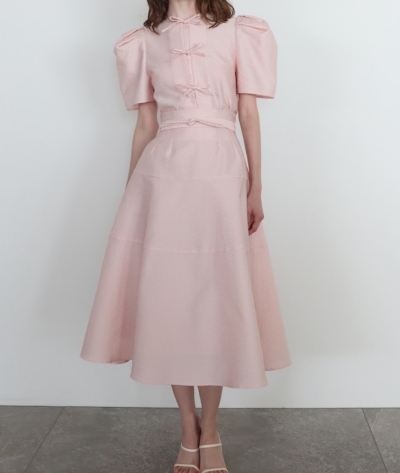 石井美保さん【トップス・スカート】AMICA•kids COUTURE BLOUSE/SKIRT PINK