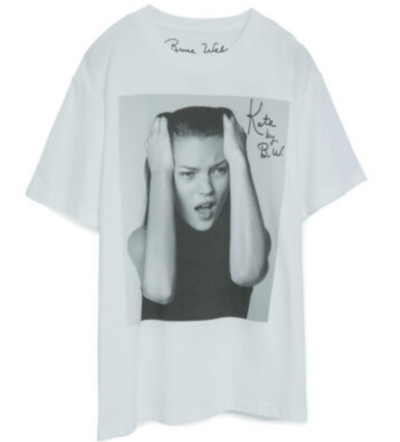 【MEGUMI Tシャツ】Kate Moss by Bruce Weber Photo T-shirts　アダムエロペ