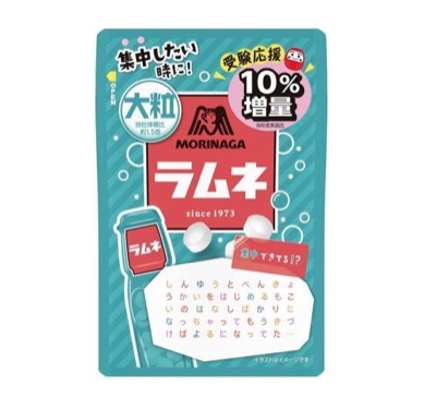 岡田結実さんのかばん/バッグの中身森永製菓大粒ラムネ 41g