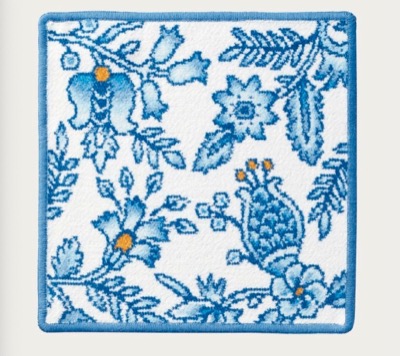 フェイラー×ノリタケブルーソレンティーノ ハンカチ友利新さん【ハンカチ】