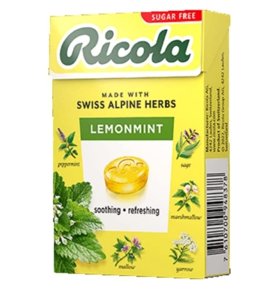 飯豊まりえさん愛用　Ricola／リコラ　レモンミントハーブキャンディー シュガーフリー