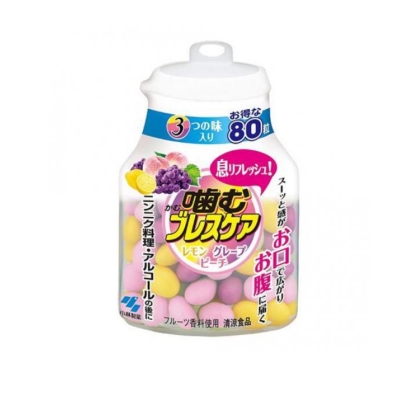 噛むブレスケア 3つの味入り(レモン・グレープ・ピーチ味) 