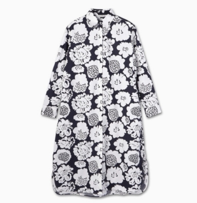 山口智子さんの一週間コーデ　【木曜日】マリメッコ　花柄のワンピース　日本限定　Runoelma Pieni Pioni ワンピース