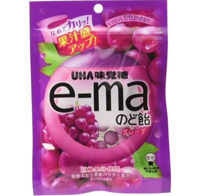 UHA味覚糖 e-maのど飴 グレープ
