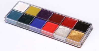 12 色パレットプロフェッショナル速乾性水ベースの DIY ボディメイクパレットパーティー用