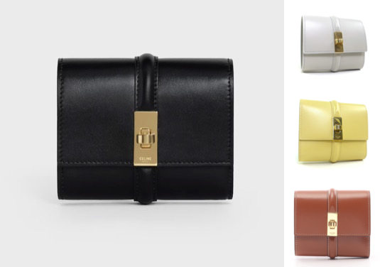 【鎮西寿々歌 バッグの中身】財布CELINE（セリーヌ）スモール トリフォールドウォレット 16