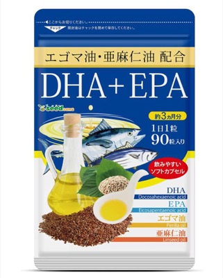 DHA+EPA亜麻仁油 エゴマ油配合 | α-リノレン酸 不飽和脂肪酸サプリメント