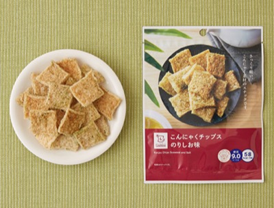 こんにゃくチップス　のりしお味