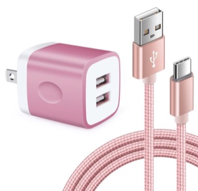 ViviberAndriod充電器PSE認証済タイプC急速充電ケーブル1本付き【0.9M】