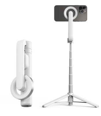 「マグネット式」スマホスタンド 三脚 Bluetooth一体型 撮影用スタビライザー