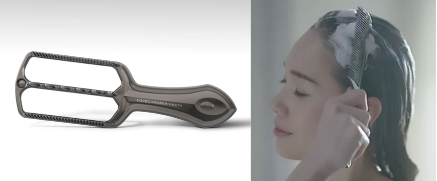 LOVECHROME(ラブクロム)INBATHパドルコームプレミアムブラック