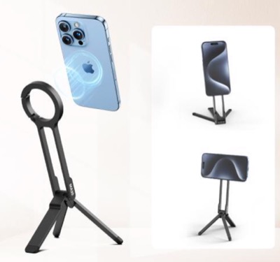 ウランジMA10 カラビナ付Magsafe用スマホ三脚