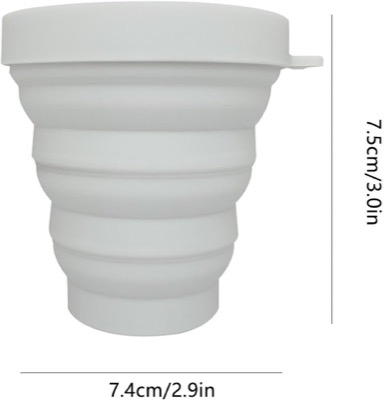 折りたたみウォーターカップ、折りたたみトラベルカップ,飲料用 150ml ポータブル シリコーン ウォーター カップ 