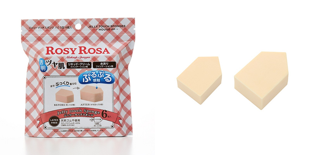 【ロージーローザ】ジェリータッチスポンジ〈メイクスポンジ〉1個