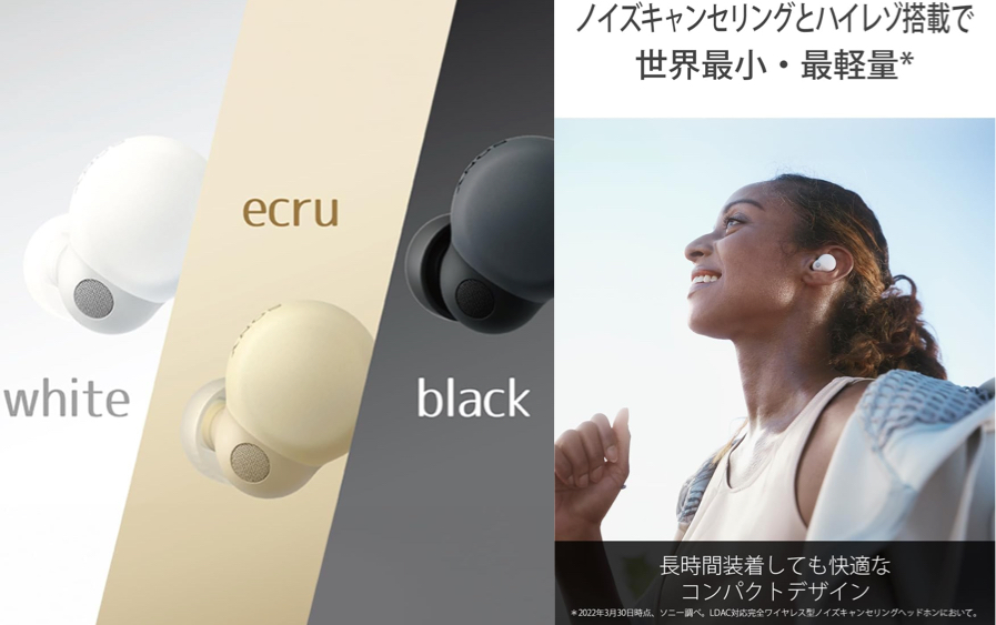 ソニーのイヤフォン ワイヤレスノイズキャンセリングステレオイヤホン LinkBuds S WF-LS900N