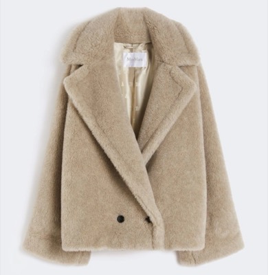 Max Mara（マックスマーラ）【MXMCAMBUSA】テディベア ショートコートベージュのカシミアコート