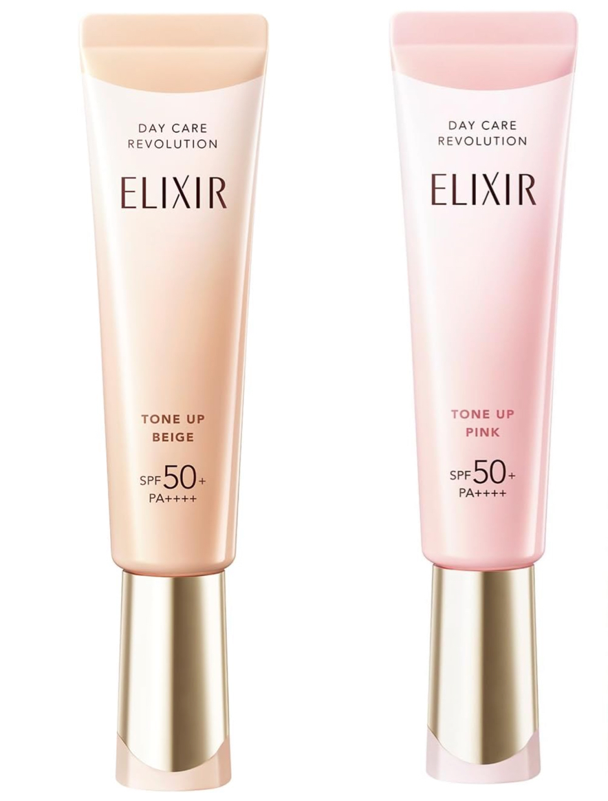 エリクシール デーケアレボリューション トーンアップ（ベージュ・ピンク）