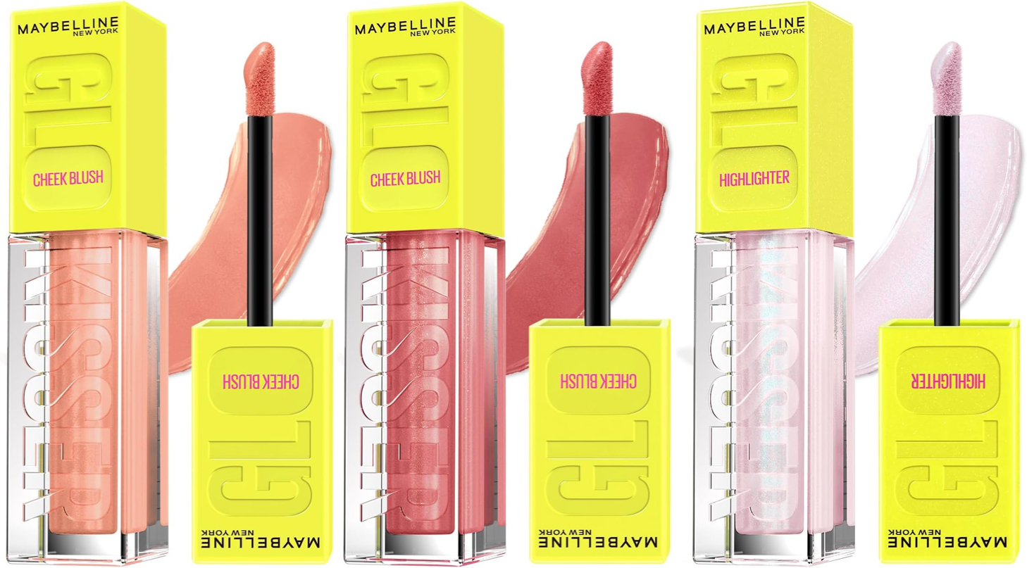 1. メイベリン グローキッサー チークブラッシュ／ハイライター【現品1本】