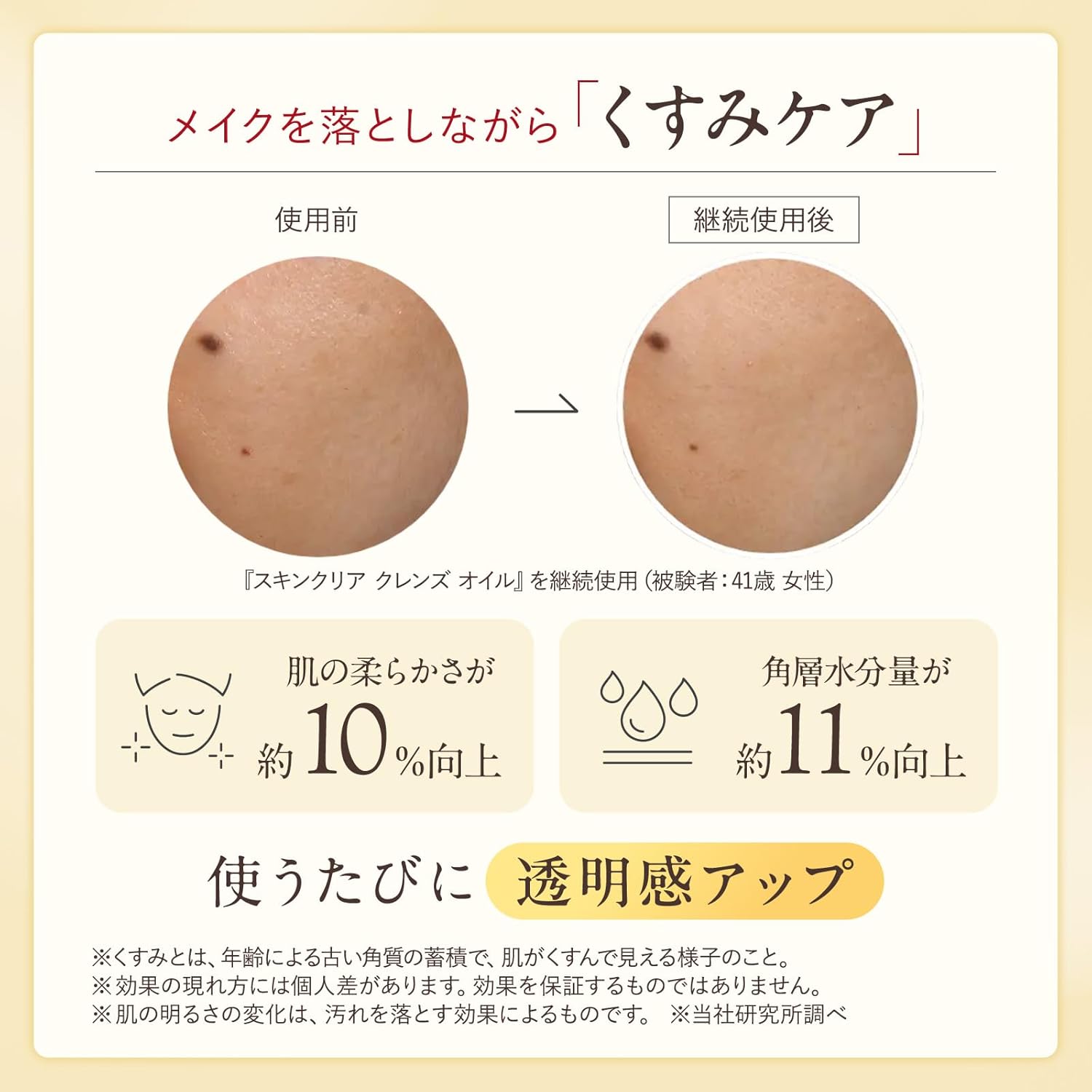 アテニアの「スキンクリア クレンズ オイル」は、メイク落としとエイジングくすみケアを同時に叶えるクレンジングオイルです。