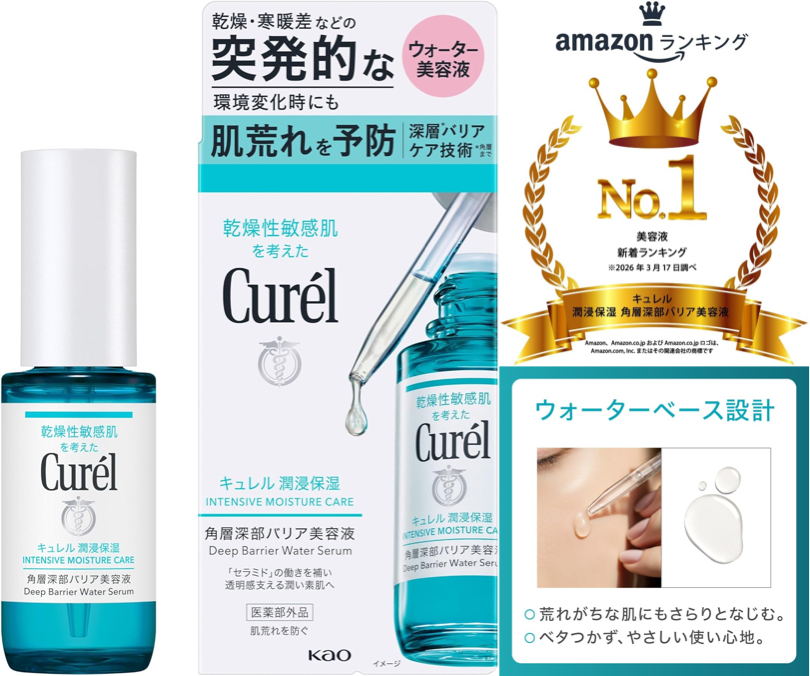 【3位】キュレル 潤浸保湿 角層深部バリア美容液
