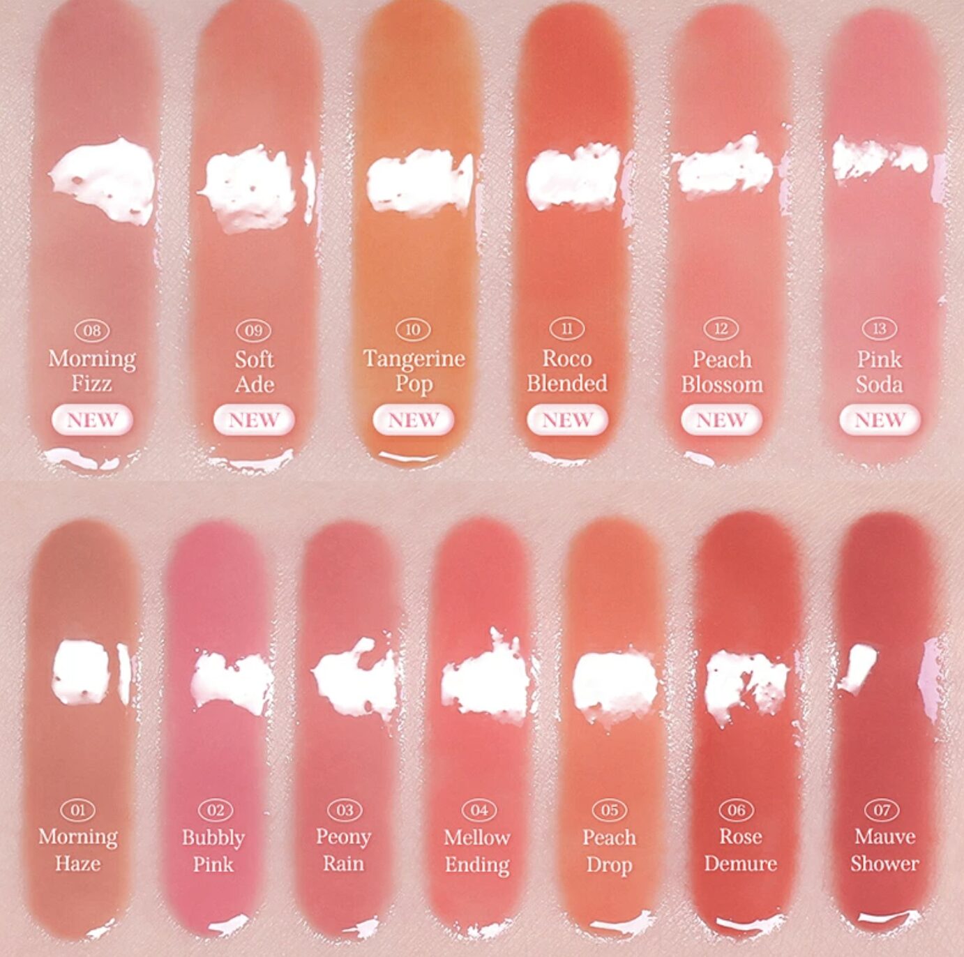  Milk Touch（ミルクタッチ）シアーリップ全7色カラーラインナップ解説